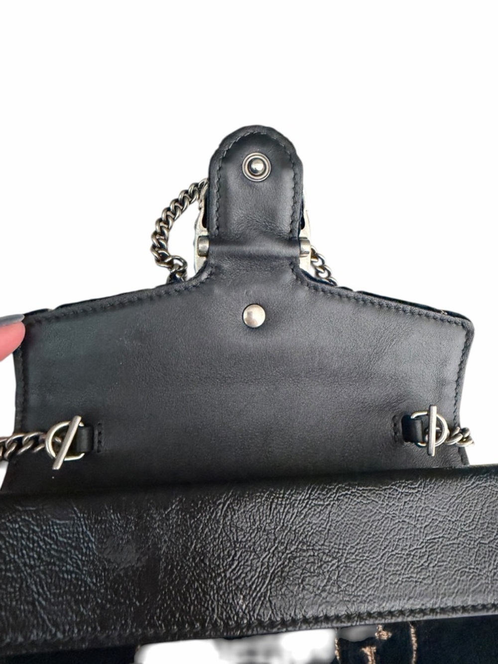 Gucci GG Navy Blue Velvet Dionysus Mini Crossbody Clutch shoulder Bag - Picture 7 of 17